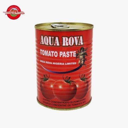 425g Pasta Tomat Kaleng Dalam Kaleng Dengan Tutup Mudah Terbuka 30%-100% Kemurnian
