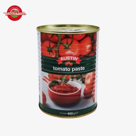 425g Pasta Tomat Kaleng Dalam Kaleng Dengan Tutup Mudah Terbuka 30%-100% Kemurnian