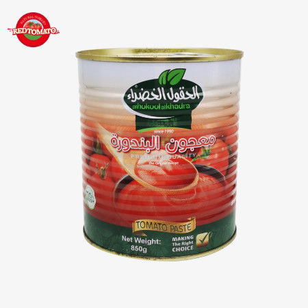 ISO Kaleng Pasta Tomat 850g Per Kaleng Dengan Tutup Mudah Terbuka 30%-100% Kemurnian