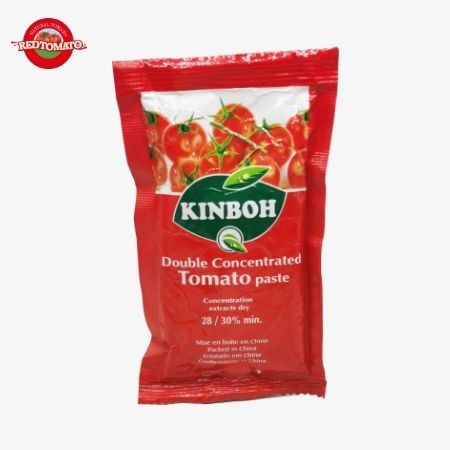 Pasta Tomat Sachet Flat Merah 80g Untuk Penggunaan dan Penyimpanan yang Mudah