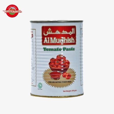 400g Pasta Tomat Kaleng 30%-100% Kemurnian Dengan Tutup Terbuka Yang Sempurna Untuk Penyimpanan