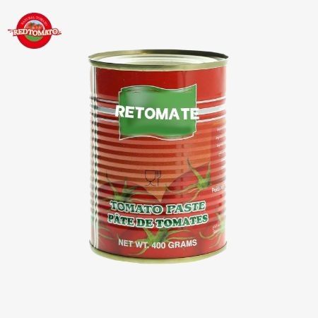 400g Pasta Tomat Kaleng 30%-100% Kemurnian Dengan Tutup Terbuka Yang Sempurna Untuk Penyimpanan