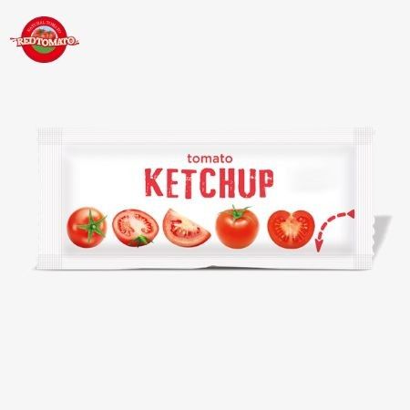 Tas Ketchup manis dan asam, 18 gram tomat alami murni untuk saus rendam