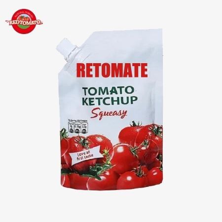 Pabrik Produksi OEM Sachet Ketchup 200g Bumbu Untuk Burger Dan Sandwich Harga Pabrik