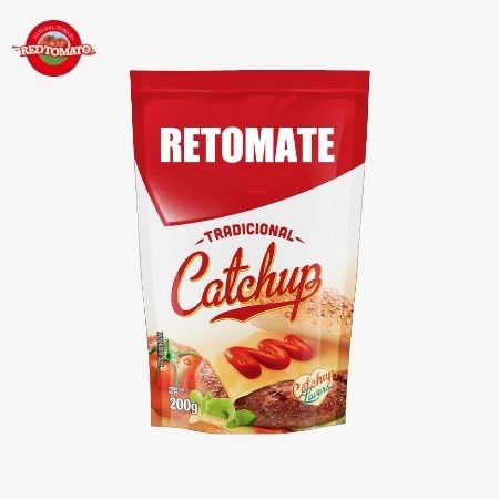 Pabrik Produksi OEM Sachet Ketchup 200g Bumbu Untuk Burger Dan Sandwich Harga Pabrik