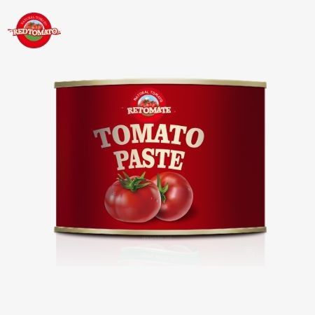 70 gram Tin Featuring A Easy-Open Lid Housing Premium Grade Canned Tomato Concentrate Di dalam