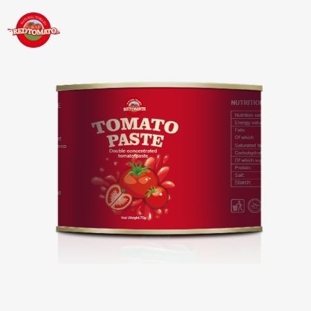 70g Kaleng Tomato Paste Concentrate Dengan Tutup yang Mudah Dibuka