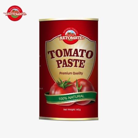 Kualitas premium yang lebih baik, mudah dibuka tutup 140g Tin of Gourmet Tomato Paste