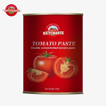 Memenuhi standar ISO HACCP dan BRC serta standar produksi FDA 198g pasta tomat kaleng