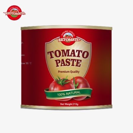 OEM 210g Pasta Tomat Kaleng Untuk Harga Pabrik Mematuhi ISO HACCP Dan Standar Makanan Diakui oleh FDA
