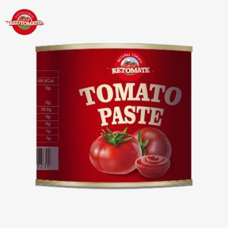 210 g pasta tomat kaleng yang diproduksi oleh sesuai dengan ISO HACCP BRC dan FDA Standar Produksi