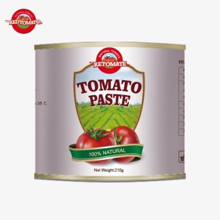 210g pasta tomat sesuai dengan standar kualitas internasional termasuk peraturan ISO HACCP BRC dan FDA