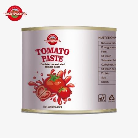 210g pasta tomat kaleng memenuhi standar produksi ISO HACCP BRC FDA