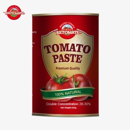 400g Kaleng Pasta Tomat Memenuhi Standar Produksi ISO HACCP BRC Dan FDA