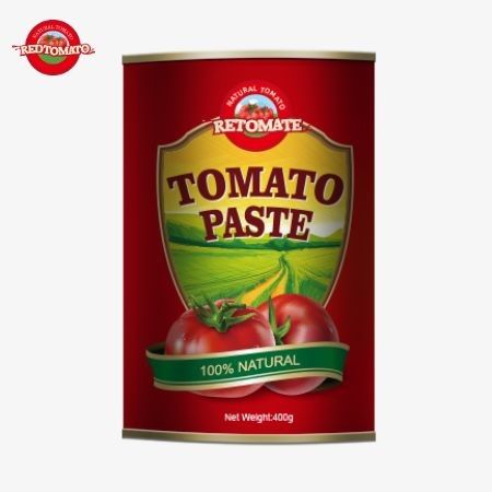 Kepatuhan dengan Kontrol Kualitas yang ketat ISO HACCP BRC Dan Pedoman FDA Dijamin Dalam Setiap 400g Kaleng Pasta Tomat