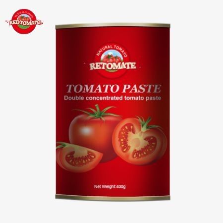 400g pasta tomat sesuai dengan standar produksi dari ISO, HACCP BRC dan FDA pedoman