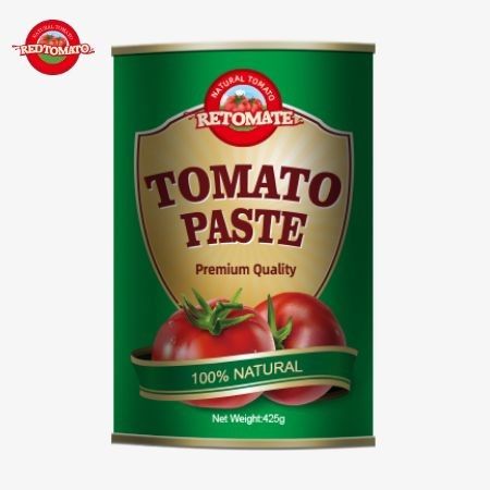 425g kaleng pasta tomat mematuhi standar global yang ditetapkan oleh ISO HACCP BRC dan Peraturan FDA