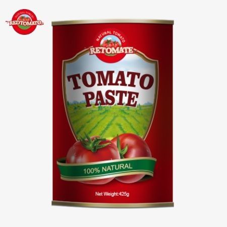 Pasta tomat kaleng 425g mematuhi standar global yang ditetapkan oleh ISO HACCP BRC dan Peraturan FDA