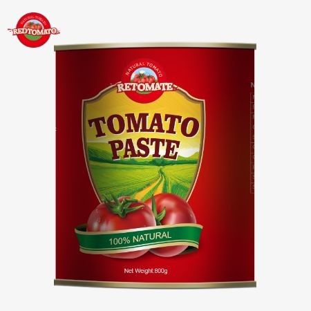 Pasta tomat 800g kaleng kami sesuai dengan ketat dengan berbagai standar kualitas dan keselamatan internasional.