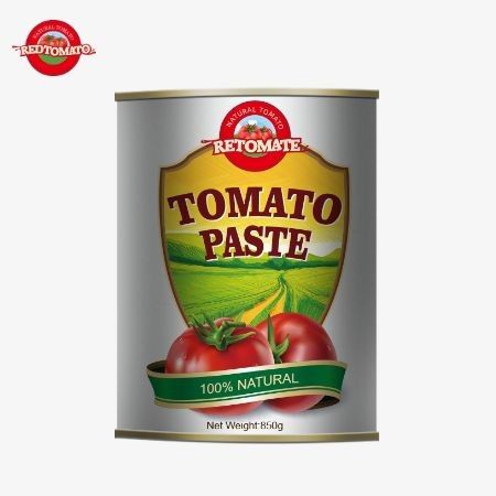 850g Tomato Paste Concentrate Kaleng Kualitas tinggi segar Tinta Tomato Paste Pabrik Di Kaleng Tomato Paste
