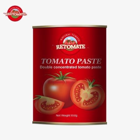 Kualitas Tinggi 850g Pasta Tomat Kaleng Bangga Berkelas 28/30% Konsentrasi Brix