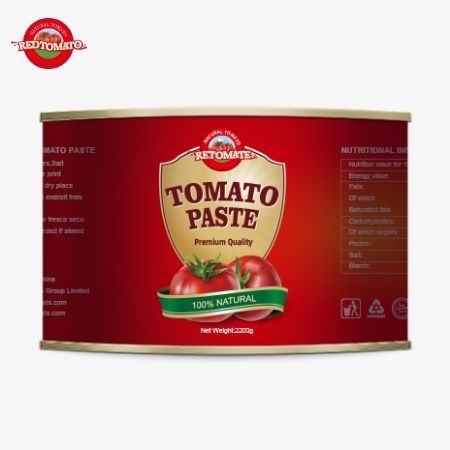 Pabrik Tomato Menawarkan Pasta Tomat Kaleng Dengan Dikemas Dalam Kaleng 2200g, Memastikan Kesegaran Berkualitas Tinggi