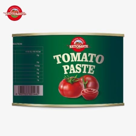 Premium Halal Masakan Muslim Afrika 2200g Produk Tomat Kaleng Berkualitas Tinggi Dengan 28-30% Pasta Tomat Konsentrasi