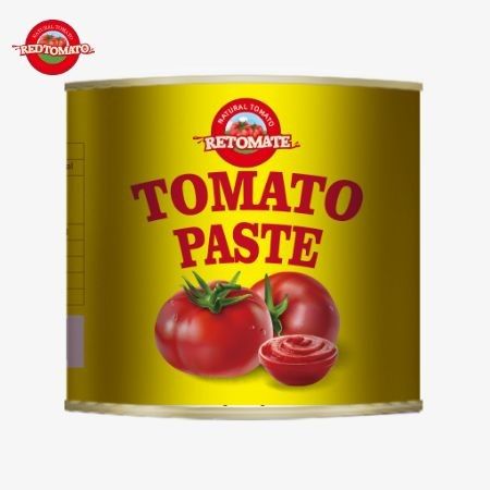 4500g pasta tomat kaleng memenuhi standar ISO HACCP dan BRC serta standar produksi FDA
