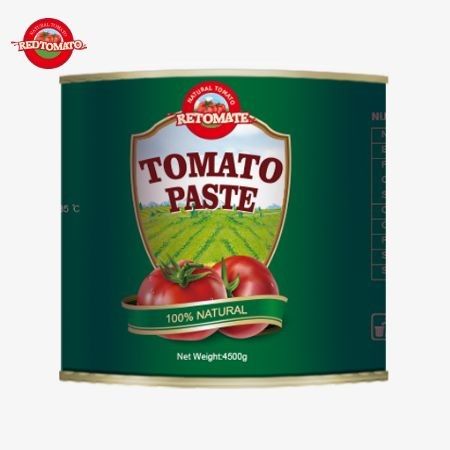 4500g pasta tomat kaleng memenuhi standar ISO HACCP serta mematuhi peraturan produksi FDA
