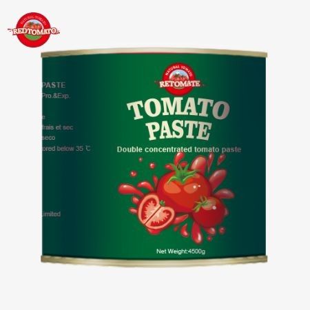 2024 Baru Datang 4.5kg Mudah Terbuka Asptik Organic Tomato Paste 28-30% Brix Double Concentration