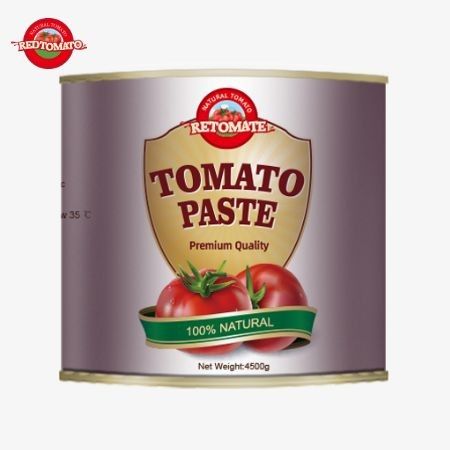 Baru Untuk 2024: 4,5 kg Easy Open Aseptic Organic Tomato Paste, 28-30% Brix Double Concentration