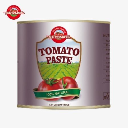 Pengantar Untuk 2024: 4,5kg Easy Open Aseptic Organic Tomato Paste Dengan 28-30% Brix Double Concentration