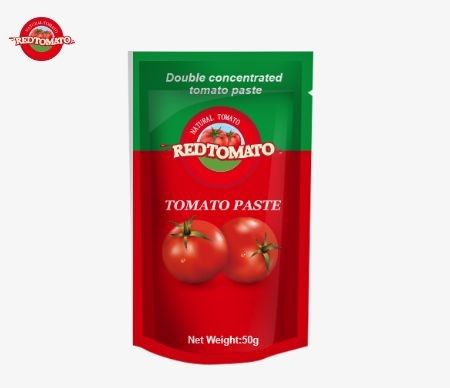 50g Stand-up Sachet Tomato Paste Memenuhi Standar ISO HACCP Dan BRC