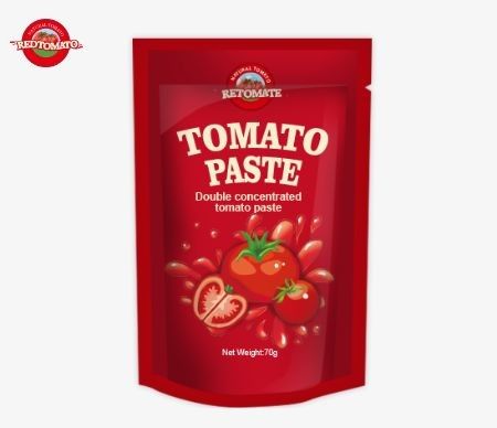 Custom 70g Tomato Paste Stand-Up Bags By Perfect Untuk Pengemasan Makanan Dengan Percetakan Disesuaikan