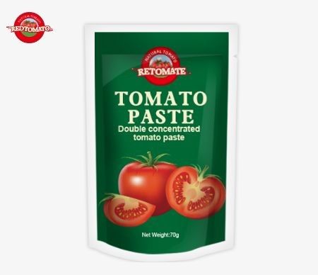 Custom 70g Tomato Stand-Up Bags By Perfect Untuk Kemasan Makanan Dengan Percetakan Disesuaikan