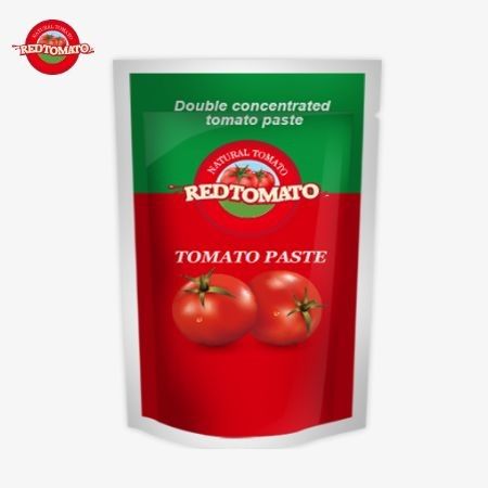 Kantong Stand-Up Double-Concentrated Tomato Paste, 80g, kemurnian mulai dari 30% sampai 100%