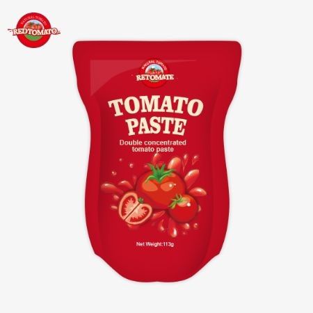 Pabrik Pasta Tomat Menghasilkan 113g Kantong Berdiri Mengikuti Standar Produksi ISO HACCP BRC Dan FDA