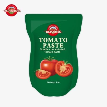 Pabrik Pasta Tomat Menghasilkan 113g Kantong Berdiri Sesuai dengan Standar Produksi ISO HACCP BRC Dan FDA