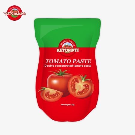 140g Stand-up Sachet of Sweet and Sour Tomato Paste, Tersedia dalam 22% hingga 30% kemurnian