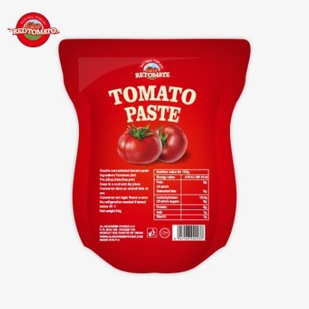 340g Stand-up Sachet of Tomato Paste Memenuhi ISO, HACCP dan BRC Factory Price Adherence
