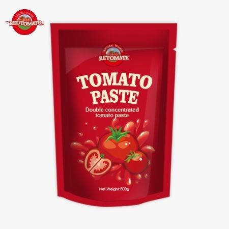 500g Stand-up Sachet of Tomato Paste menawarkan kemasan praktis dan rasa yang lezat