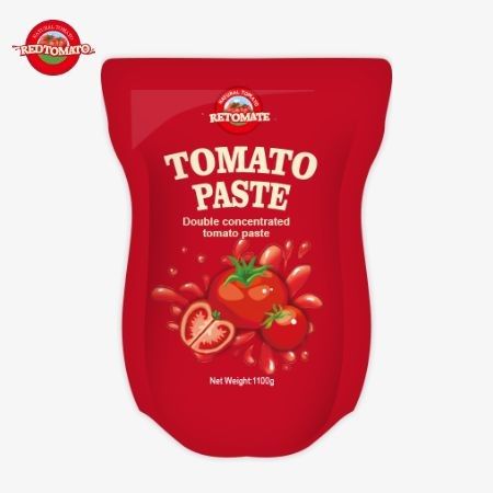 Kantong Pasta Tomat Stand-Up 1100g Memenuhi Standar ISO HACCP Dan BRC Untuk Harga Pabrik