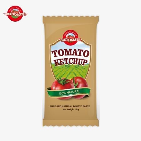 10g Sachet Ketchup dengan rasa manis dan asam dan rasa alami murni