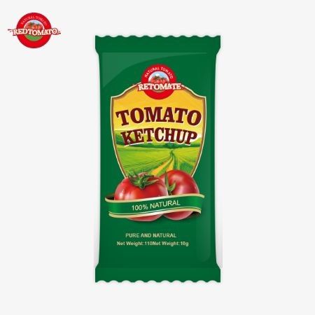 10g Sachet Tomato Ketchup Memberikan Rasa Manis Dan Kaya Menggunakan Bahan-bahan Alami, Dijual Di Harga Pabrik