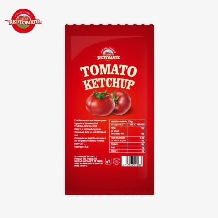 OEM 30g Tomato Ketchup Sachet Dengan Rasa Alam Murni ISO HACCP BRC Dan FDA Kompatibel
