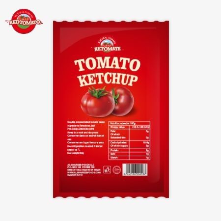OEM 36g Tomato Ketchup Sachet dari Cina Dibuat Dengan Bahan-bahan Alam Murni Tersedia Di Harga Pabrik