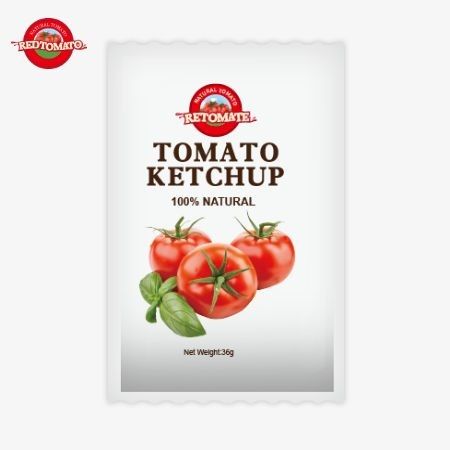 OEM 36g Tomato Ketchup Sachet dari China Pabrik Dibuat Dengan Bahan-bahan Alam Murni yang Dijual Di Harga Pabrik
