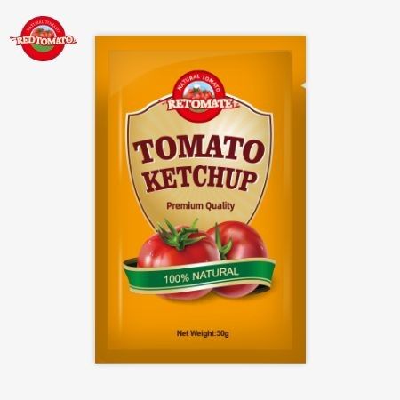 Harga Pabrik 50g Sachet Ketchup Menyediakan Kemasan Mudah Digunakan yang Nyaman Untuk Konsumsi Yang Menyenangkan