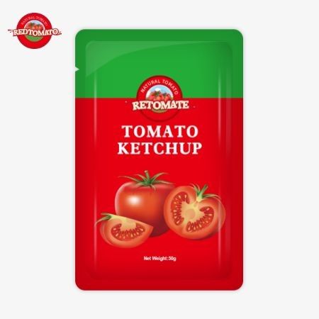 OEM 50g Sachet Ketchup Menawarkan Kemasan Mudah Digunakan Untuk Harga Pabrik