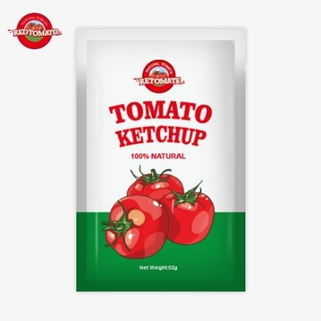 China Pabrik Langsung OEM Premium 50g Kantong Kecap Kecil Harga Pabrik Penjualan Langsung
